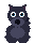 black wolf, adult